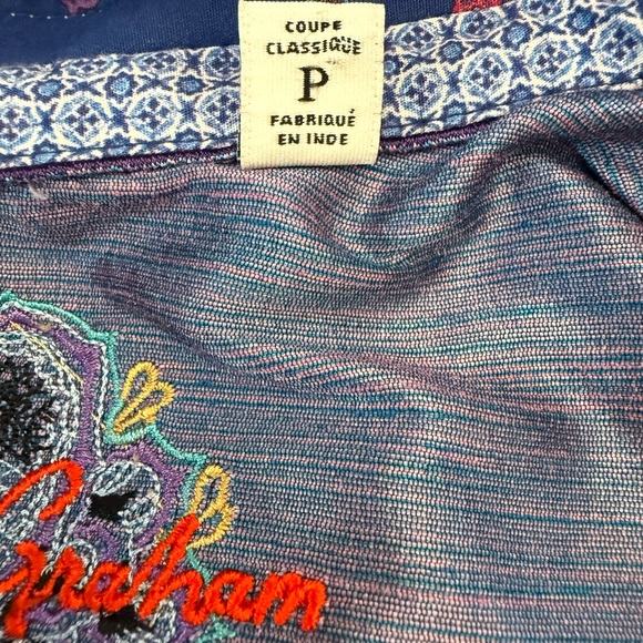 Robert Graham 'Precision' Mens Variegated Button Down Shirt - Picture 8 of 13
